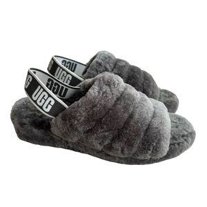 UGG Fluff Yeah Shearling Sandals Slides Women’s